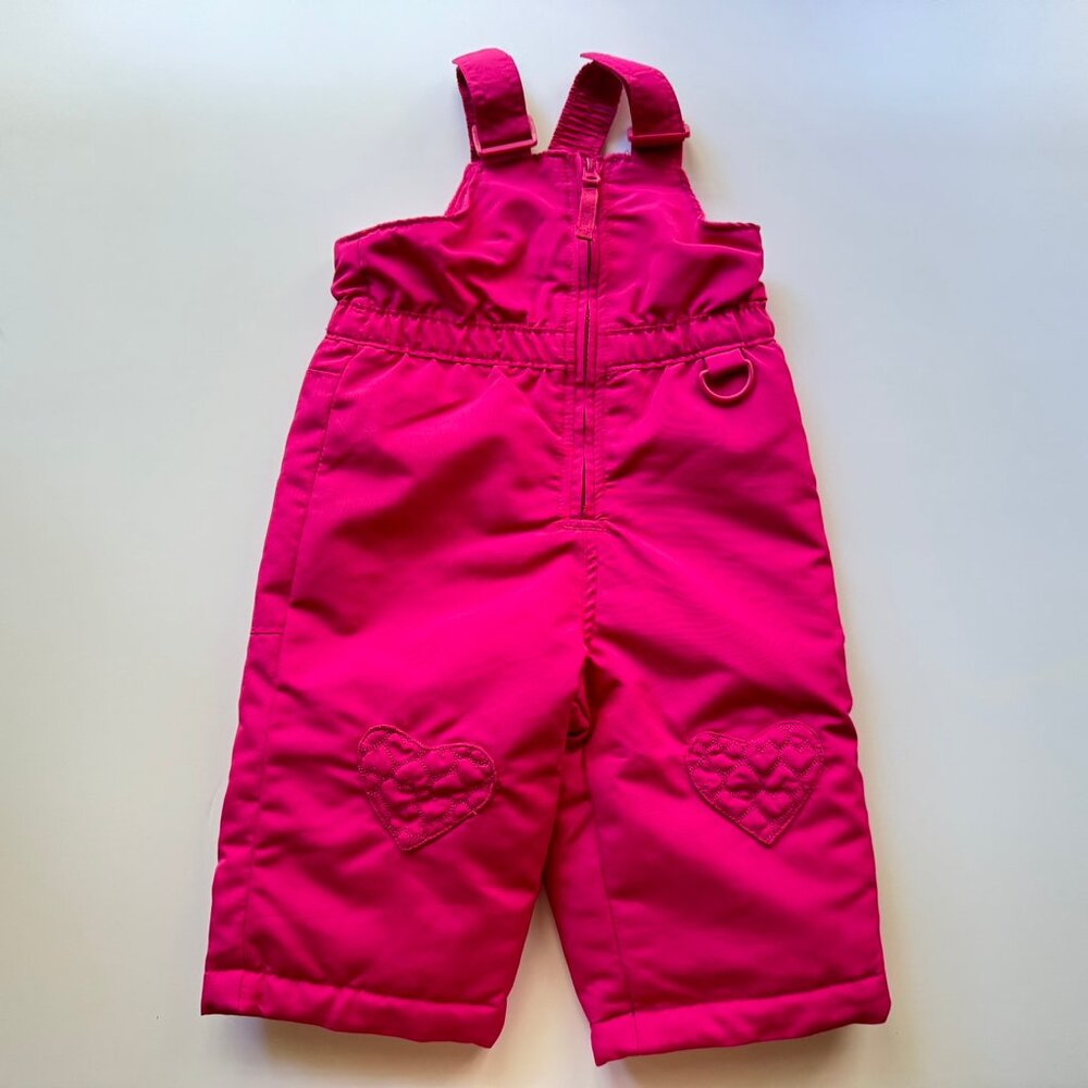 Wonderkids Pink Snow Overalls Suit Pants Baby sz 12m